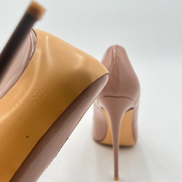 FSJ Nude Pointed Toe Pumps High Heel Sexy Stilettos Slip On Office Cute Shoes - Picture 6 of 7